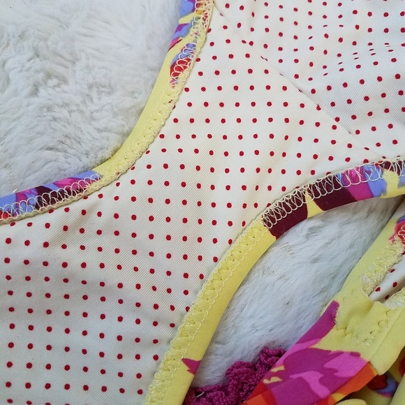 Betsey Johnson Tankini Halter Neck Swim Set - Picture 9 of 11